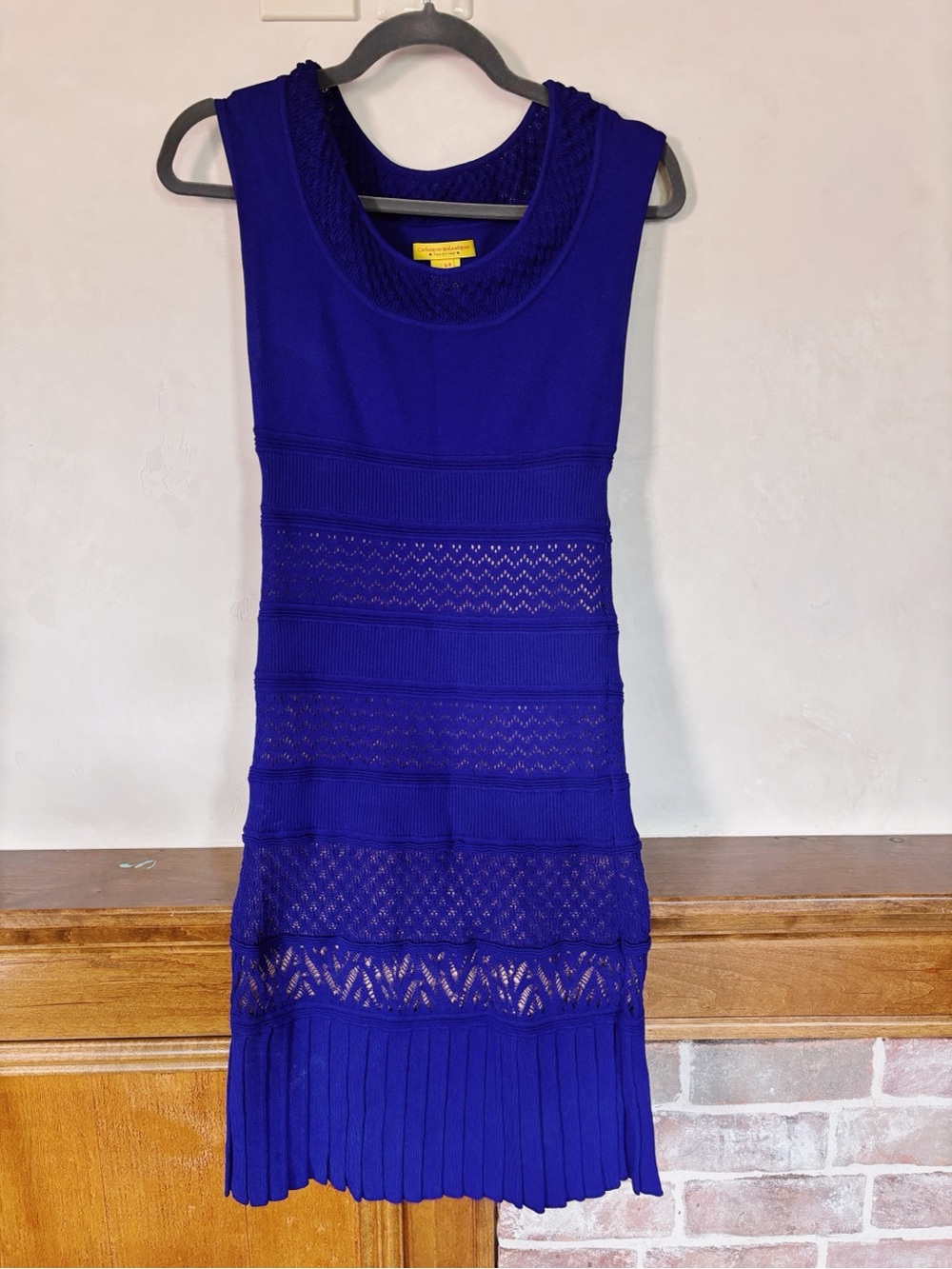 Catherine Malandrino Sleeveless Midi Dress in Cobalt Blue